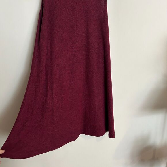 Old Navy Maroon Burgundy Wine Cozy Trapeze Swing Dress Size Medium - Picture 5 of 7